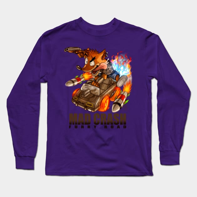 Mad Crash Long Sleeve T-Shirt by RySpirit